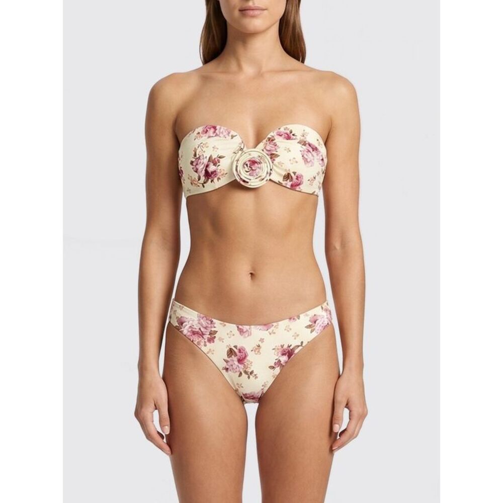 Magda Butrym Women Magda Butrym Heart Shaped Bikini Top With Flower